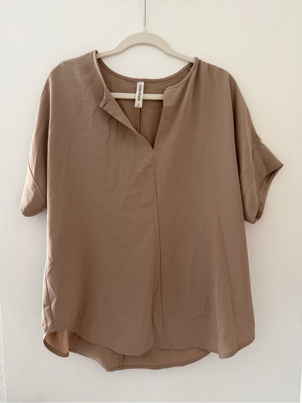 Taupe/tan blouse medium